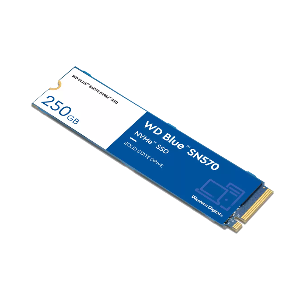 SSD Western Digital Blue 250GB SN570 PCIe Gen3 x4 NVMe M.2 WDS250G3B0C