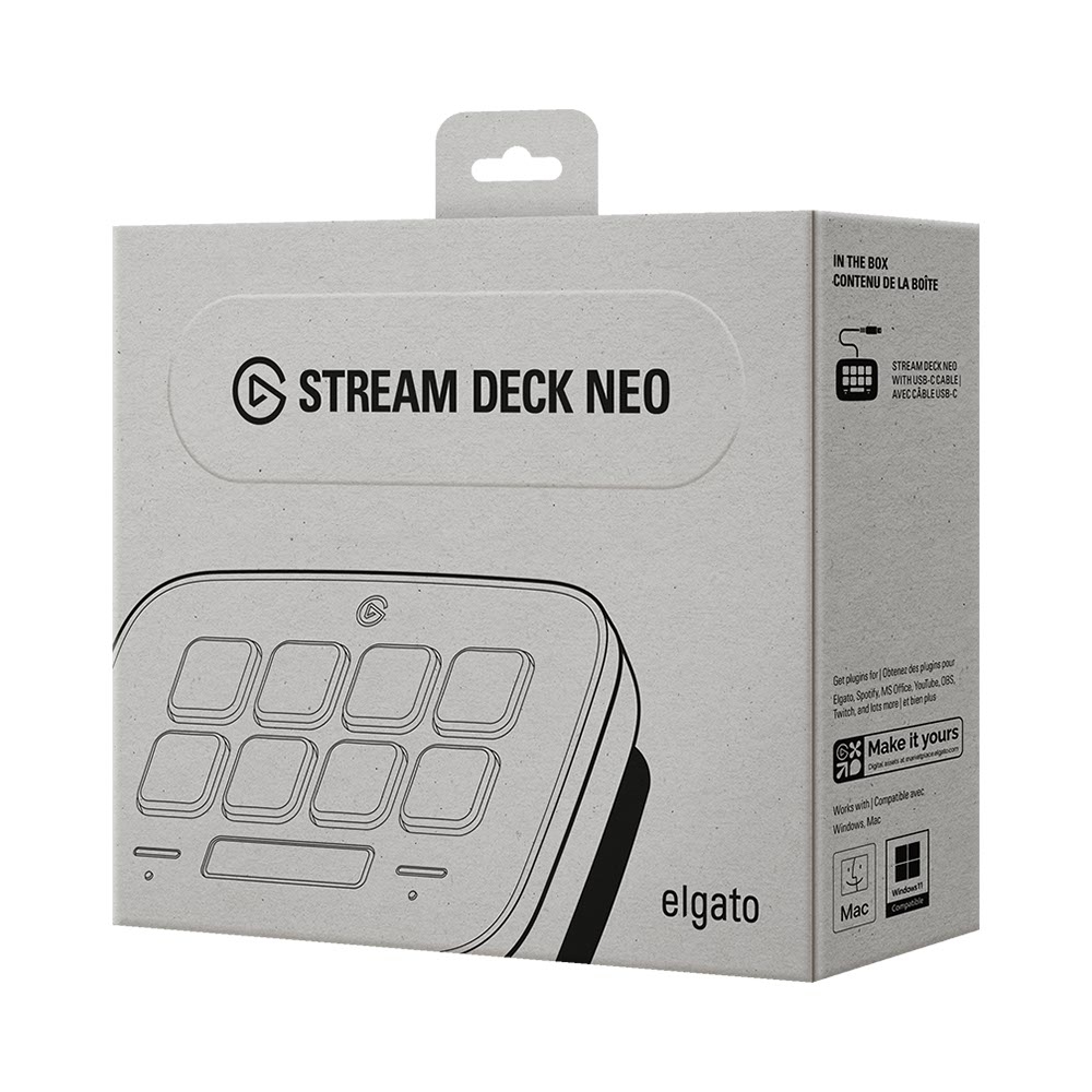 Thiết bị Stream Elgato Gaming StreamDeck Neo 8 Phím Lập Trình 10GBJ9901