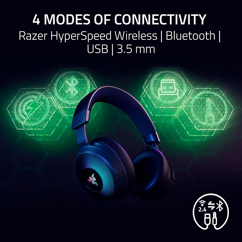 Tai Nghe không dây Razer Kraken V4 Pro OLED Control Hub RZ04-05160100-R3M1