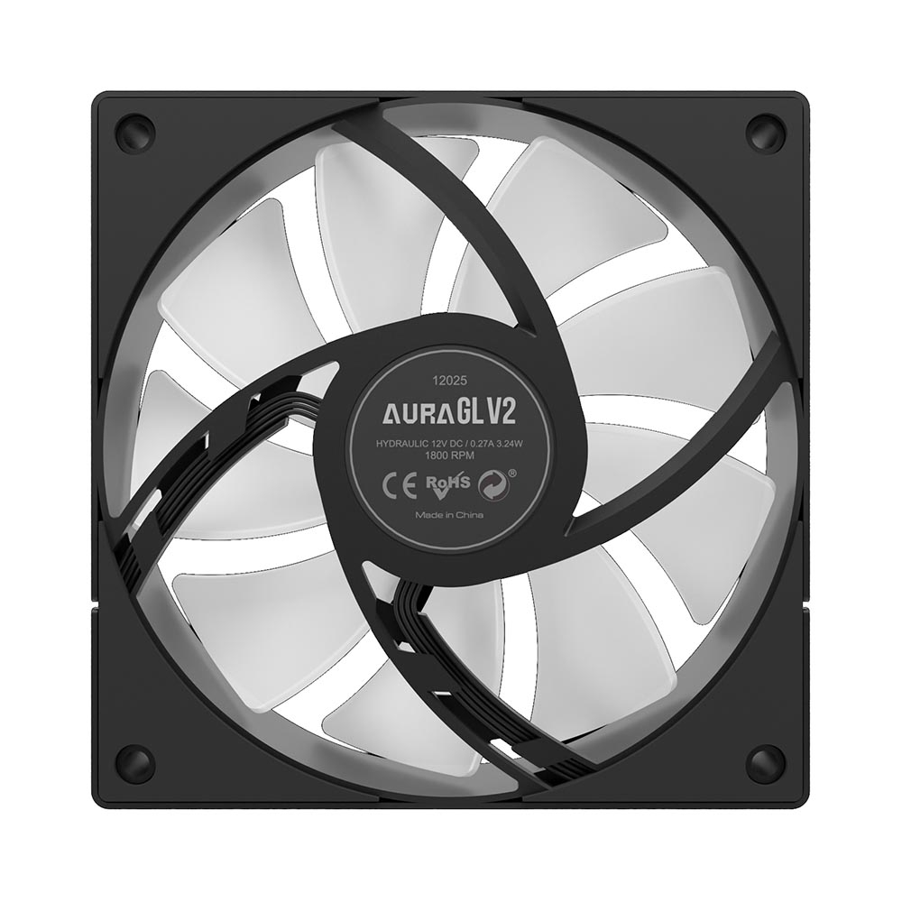 Tản nhiệt nước AIO Gamdias AURA GL240 v2 ARGB BLACK WCAURAGL240V2BLGA