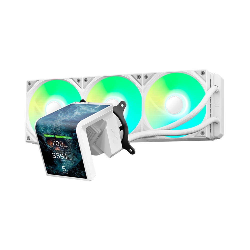 Tản nhiệt nước AIO TRYX PANORAMA SE 360 ARGB Rotatable AMOLED White L-P360L-AM3M-G0W