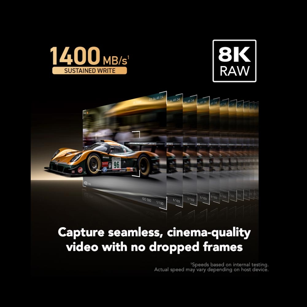 Thẻ nhớ CFexpress Lexar Professional 640GB Type A GOLD Series LCAGOLD640G-RNENG