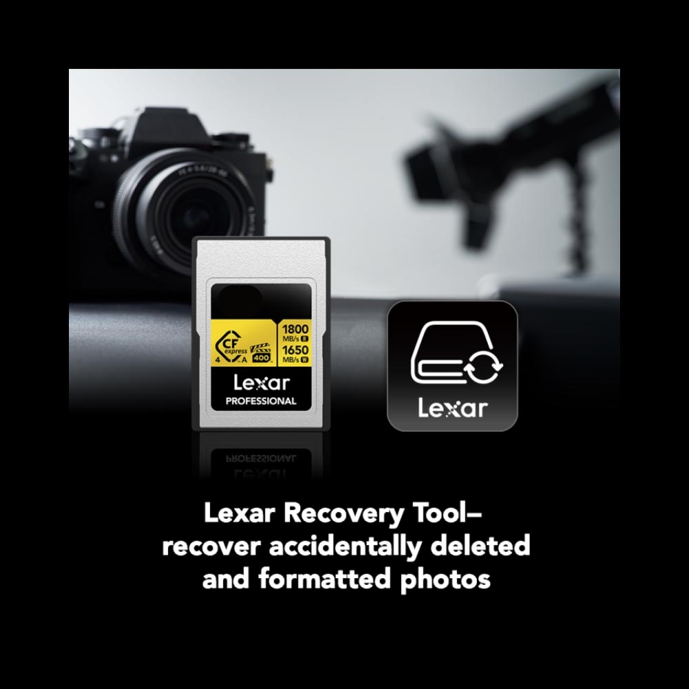 Thẻ nhớ CFexpress Lexar Professional 640GB Type A GOLD Series LCAGOLD640G-RNENG