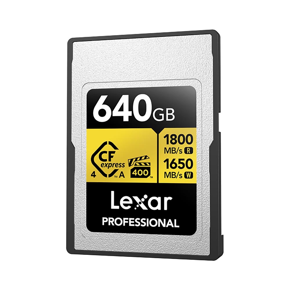 Thẻ nhớ CFexpress Lexar Professional 640GB Type A GOLD Series LCAGOLD640G-RNENG