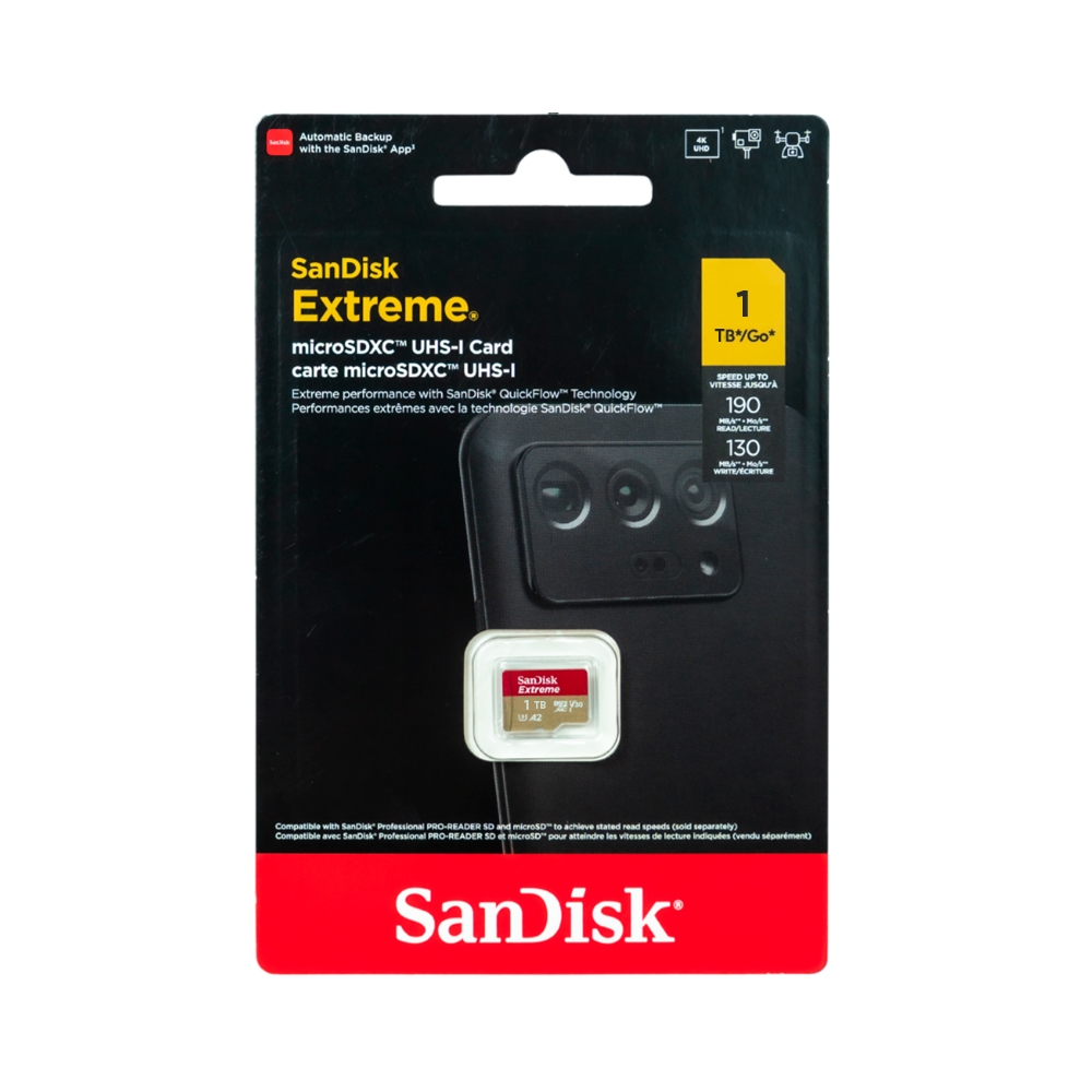 Thẻ Nhớ MicroSDXC SanDisk Extreme V30 A2 1TB 190MB/s SDSQXAV-1T00-GN6MN