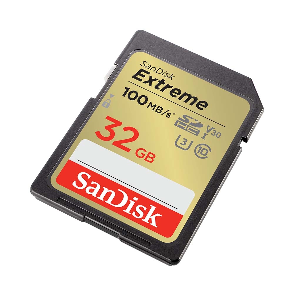 Thẻ nhớ SDHC SanDisk Extreme U3 V30 32GB 100MB/s SDSDXVT-032G-GNCIN