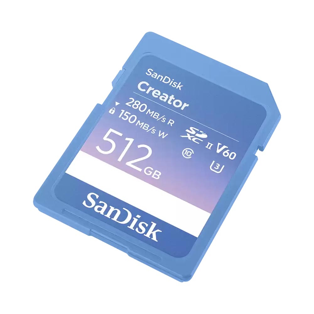 Thẻ nhớ SDXC SanDisk Creator UHS-II V60 512GB 280MB/s SDSDXEP-512G-GNCIS