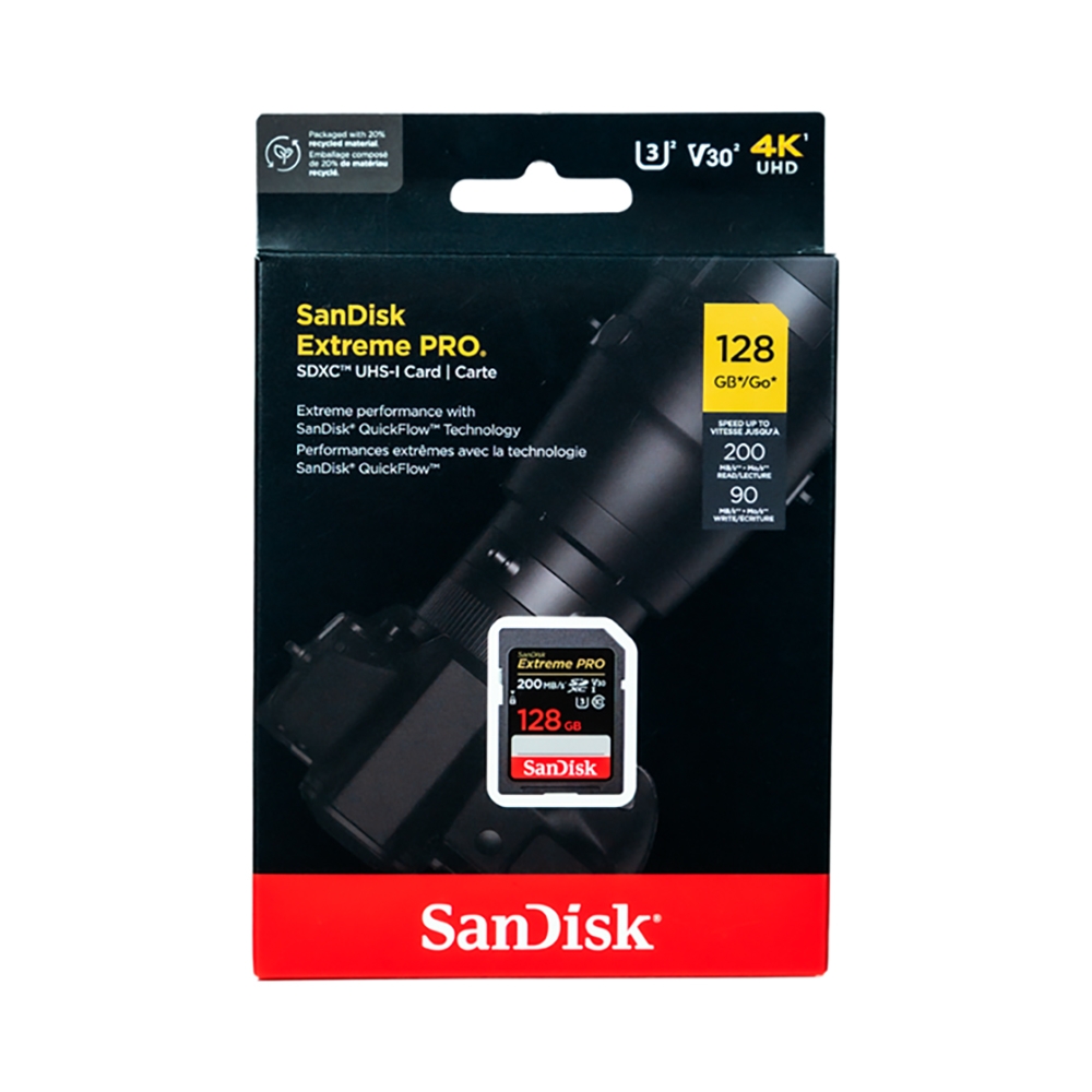 Thẻ nhớ SDXC SanDisk Extreme Pro U3 V30 128GB 200MB/s SDSDXXD-128G-GN4IN