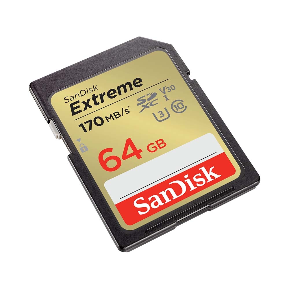 Thẻ nhớ SDXC SanDisk Extreme U3 V30 64GB 170MB/s SDSDXV2-064G-GNCIN