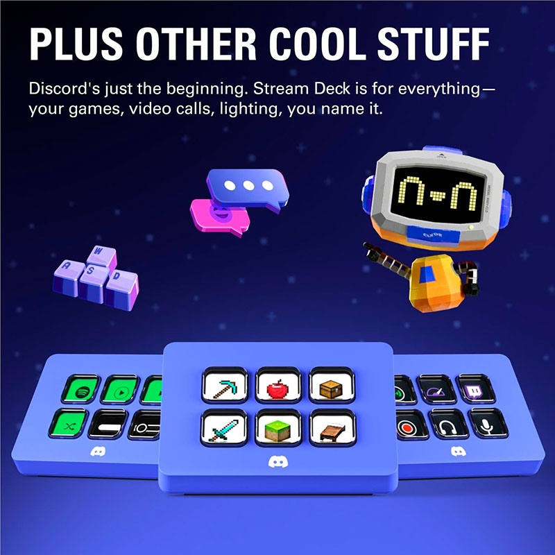 Thiết bị Stream Elgato StreamDeck Mini Discord Edition 6 Phím Lập Trình 10GAI9931