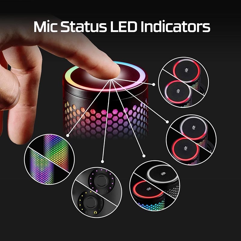 Thiết bị Stream Microphone HyperX QuadCast 2 S RGB 9A273AA