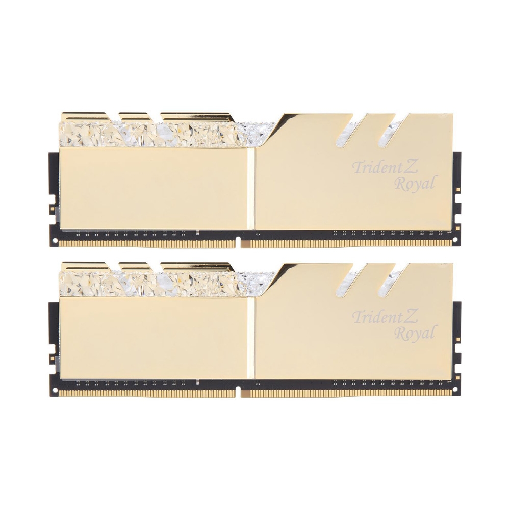 Ram PC G.SKILL Trident Z Royal Gold RGB 16GB 3600MHz DDR4 (8GBx2) F4-3600C18D-16GTRG