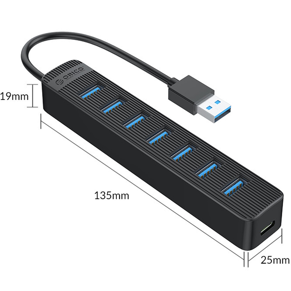 Bộ chia USB 7 cổng USB 3.0 Orico TWU3-7A