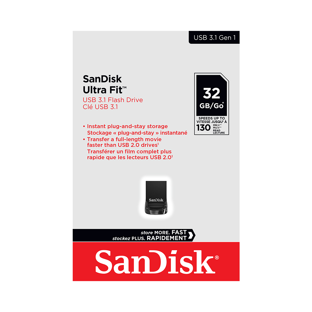 USB 3.2 SanDisk Ultra Fit CZ430 32GB 130MB/s SDCZ430-032G-G46