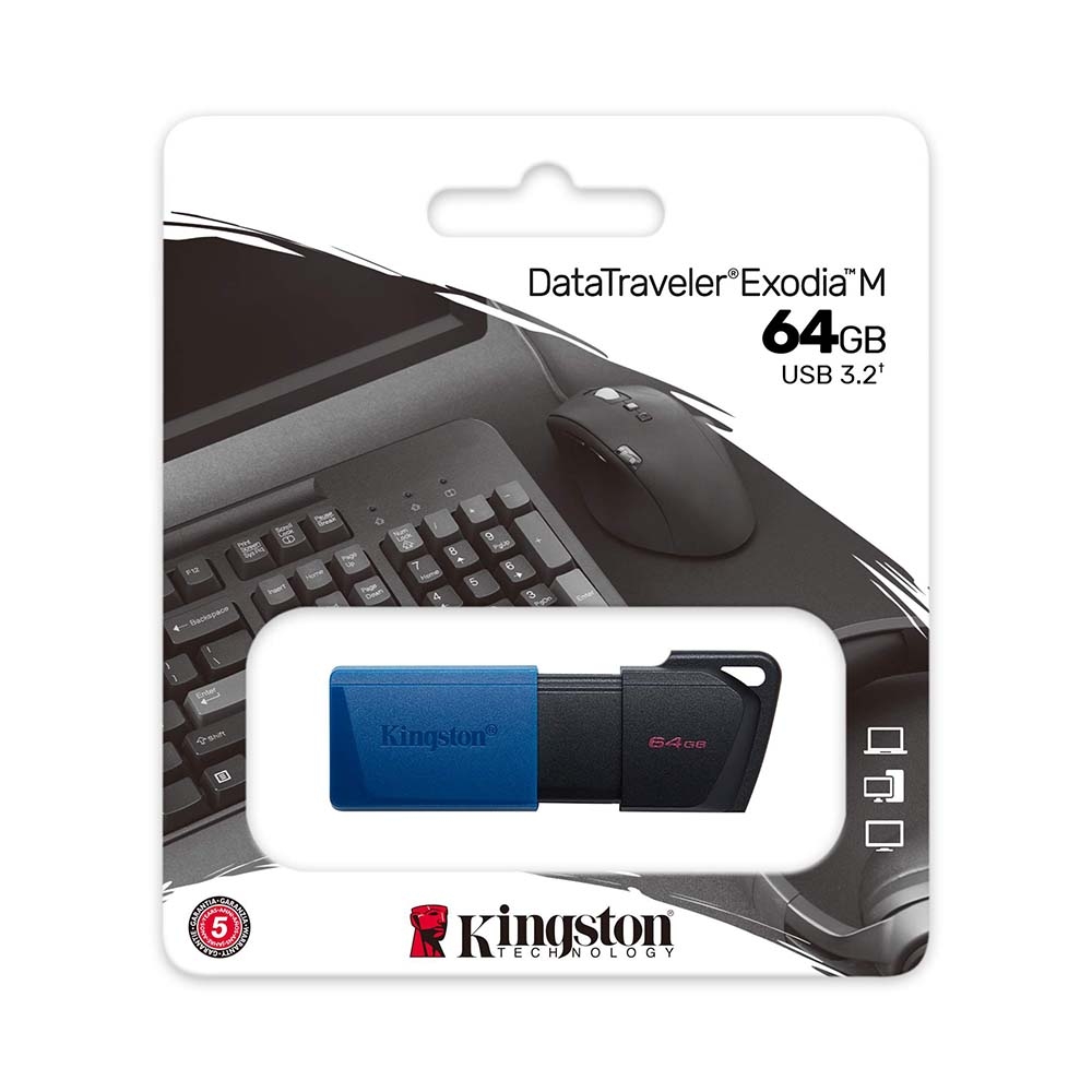 Combo USB 3.2 Gen 1 Kingston DataTraveler Exodia M 64GB DTXM/64GB