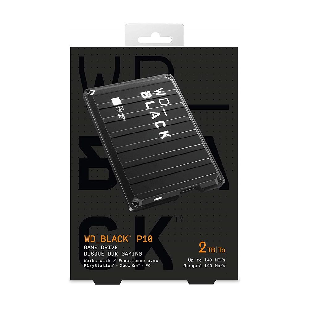 Ổ cứng di động Western Black P10 Game Drive 2TB WDBA2W0020BBK-WESN