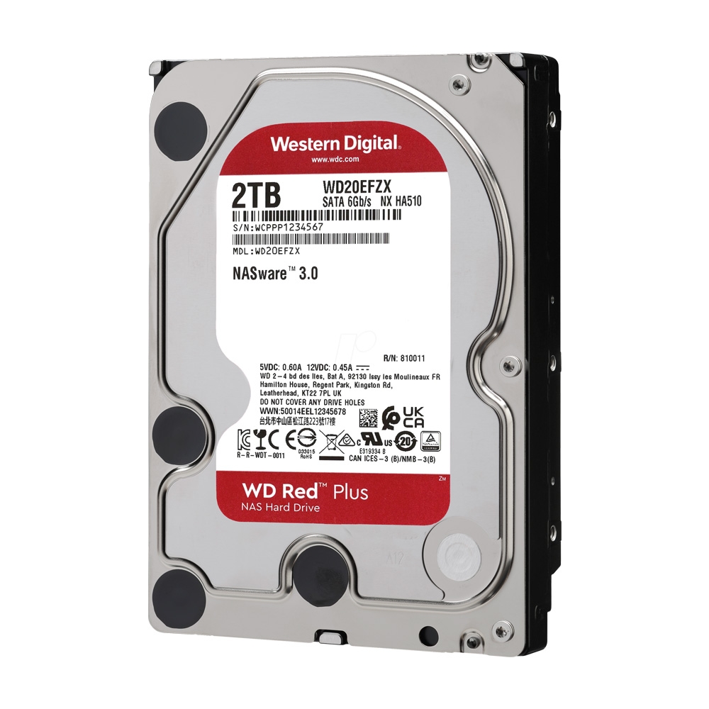 HDD WD Red Plus 2TB 3.5 inch SATA III 128MB Cache 5400RPM WD20EFZX
