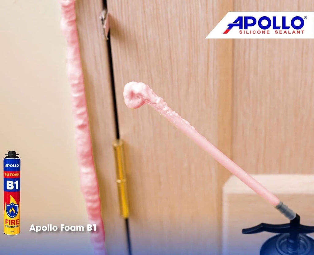 Keo bọt nở chống cháy Apollo PU Foam B1