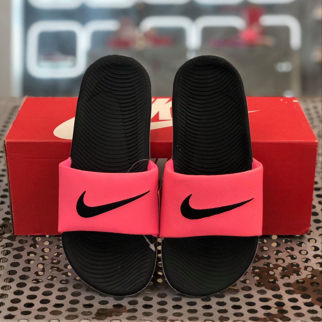 NIKE WMNS KAWA SLIDE 'BLACK PINK' - 834588602