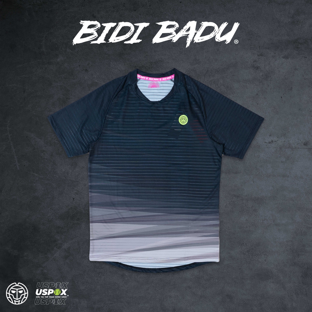 Áo tennis Bidi Badu Protected Leafs Tee Black