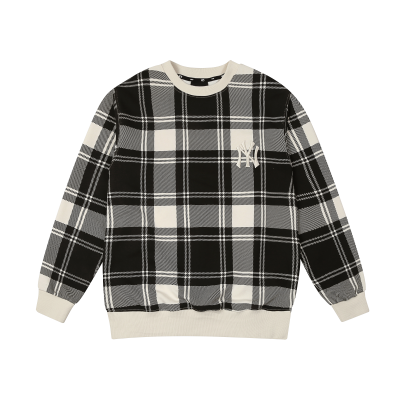 MLB Áo Sweater Caro White Black