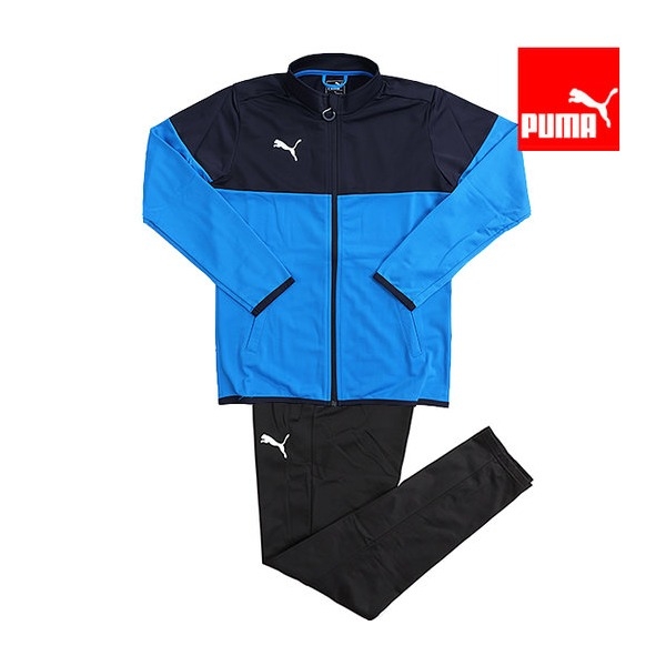 Puma Bộ thể thao xanh đen nam (form Á)