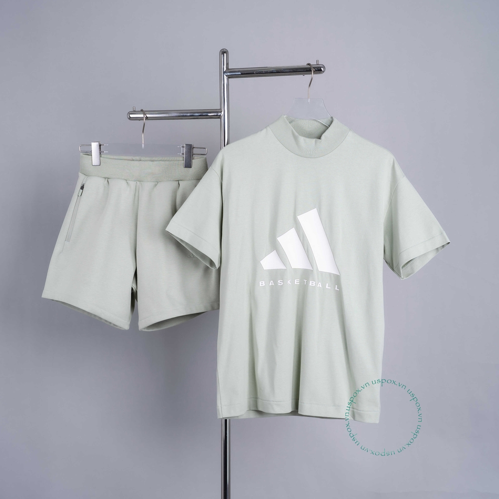 Bộ thể thao Adidas Basketball Green (form Âu)