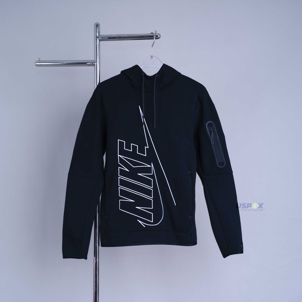 Áo Hoodie Nike Tech Fleece Pullover Graphic Black (form Á)
