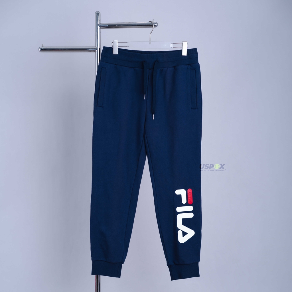 Fila Quần Nỉ Navy chữ thanh lý