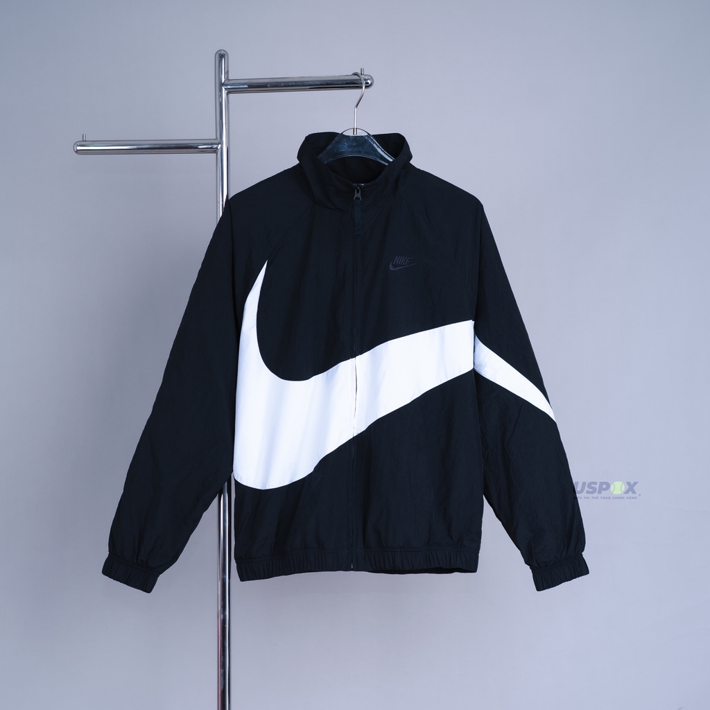 Áo Nike Gió Big Swoosh Black White