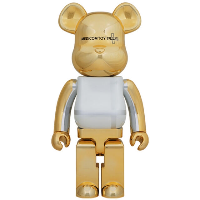 BearBrick Medicom Toy Gold Chrome 1000%