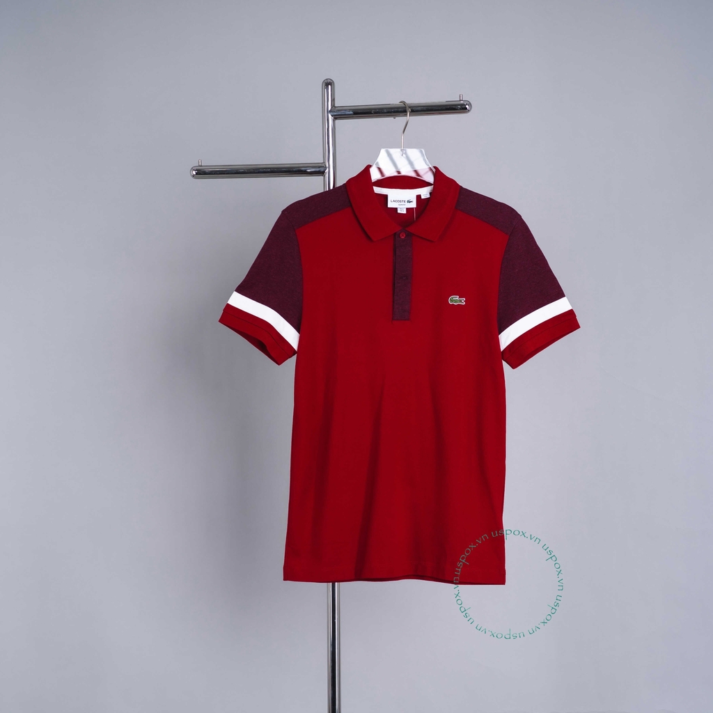 Lacoste Polo Slim-fit Stretch Pique Bordeaux