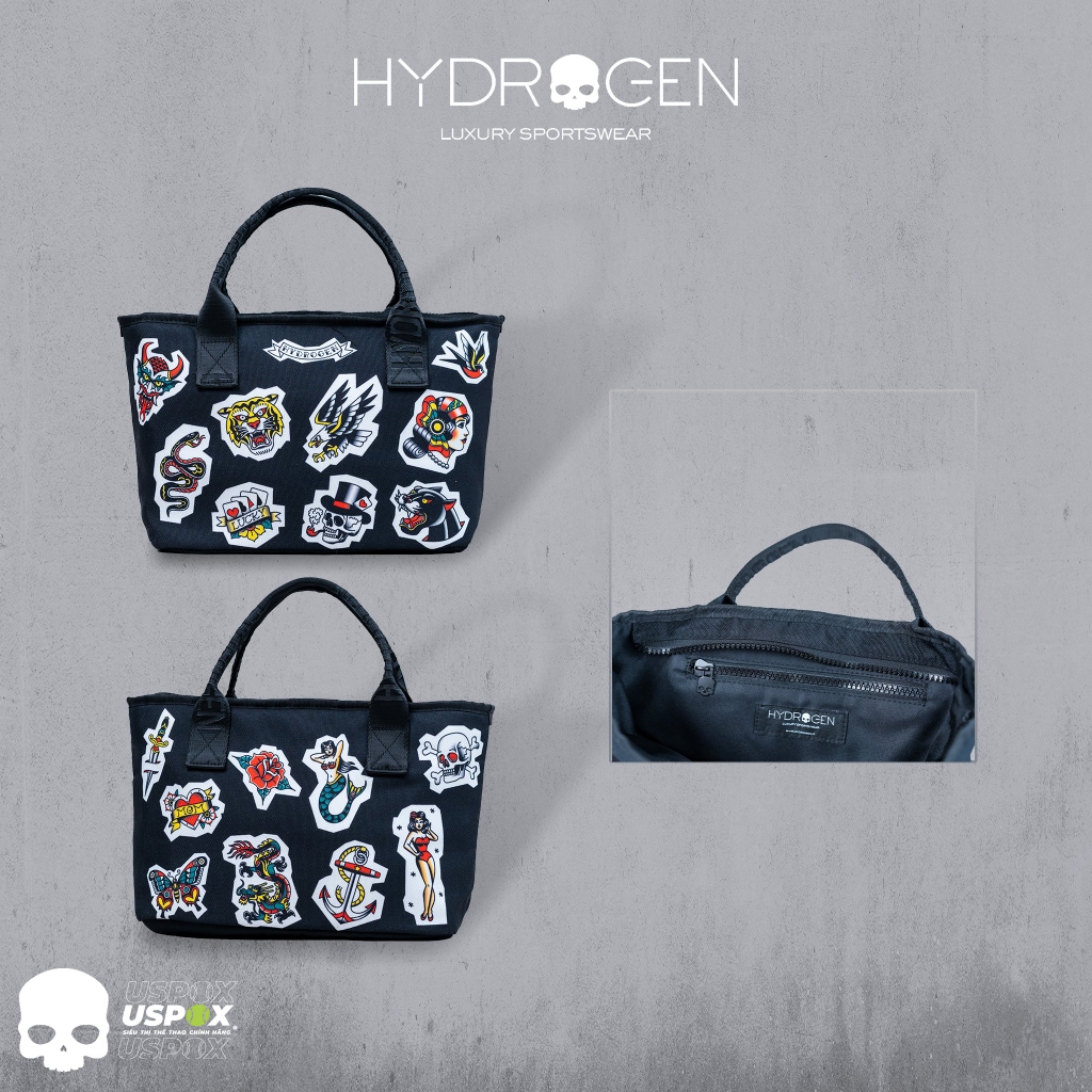 Túi Hydrogen Tattoo Tote Black