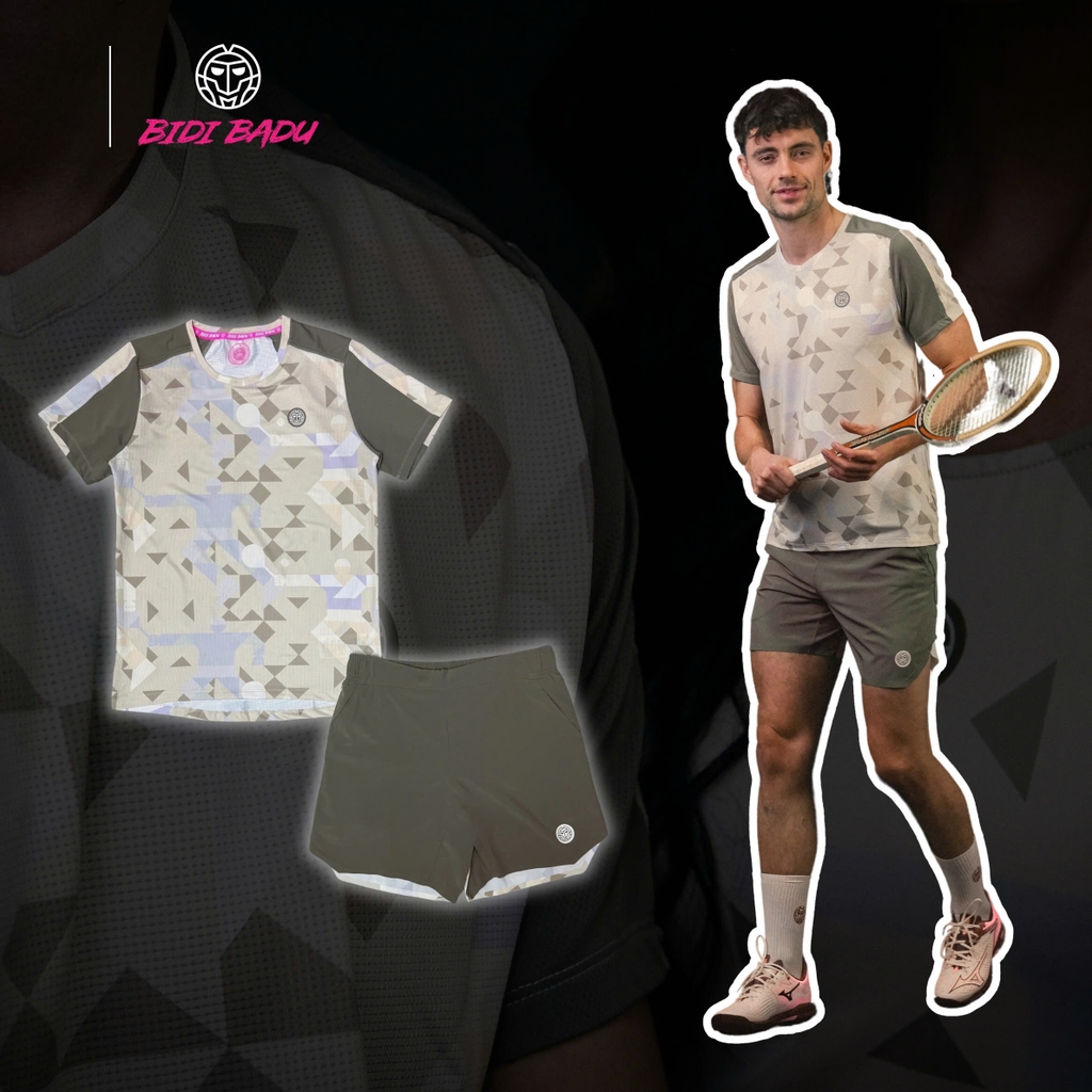 Bộ thể thao Bidi Badu Paris Tee Light Brown 2025