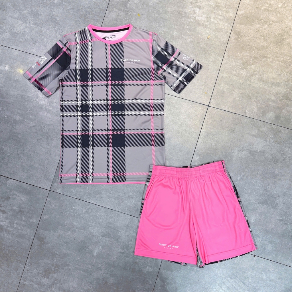 Bộ thể thao Marc De Paw Tartan Pink