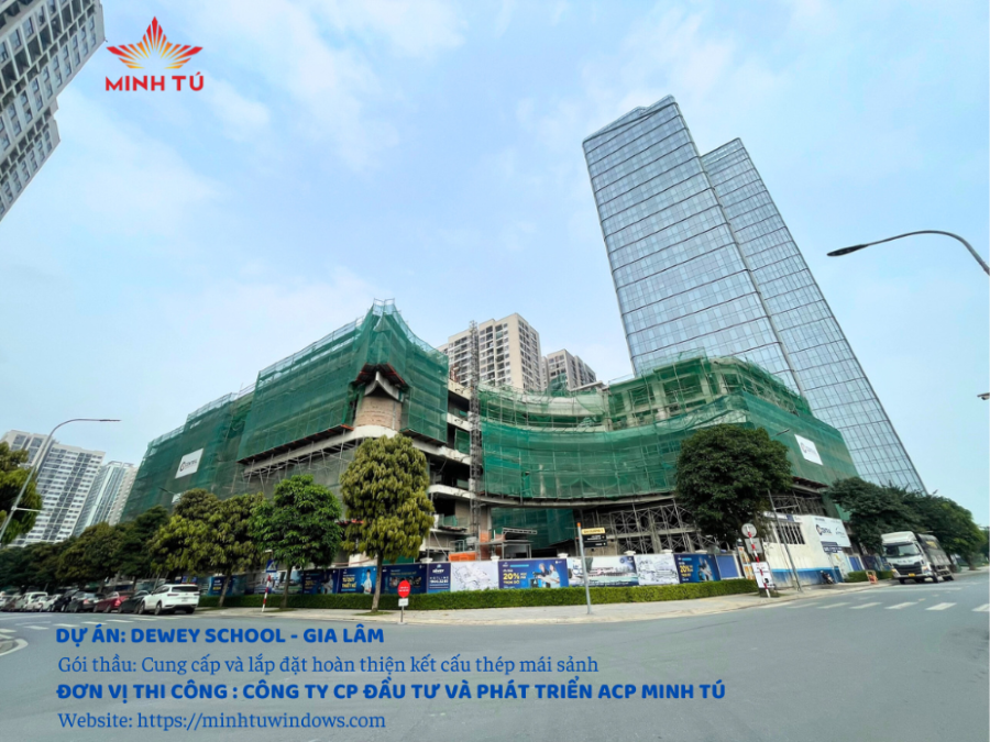 Hình ảnh dự án thi công thép mái sảnh