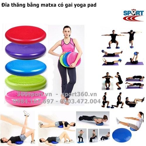 Đĩa thăng bằng matxa có gai yoga pad