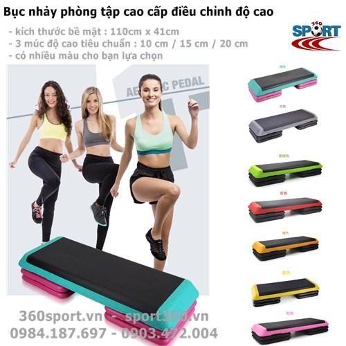 Bục nhảy phòng tập cao cấp điều chỉnh độ cao