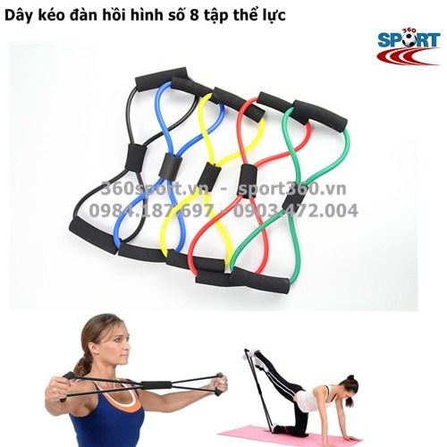 Dây thun tập thể lực hình số 8