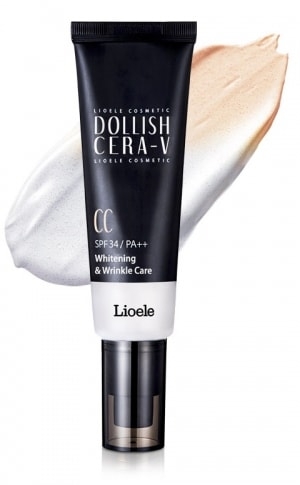Kem nền CC dưỡng da LIOELE DOLLISH CERA-V CC, SPF 34/PA++