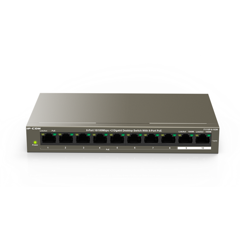 IP-COM PoE Switchs  F1110P-8-102W V1.0