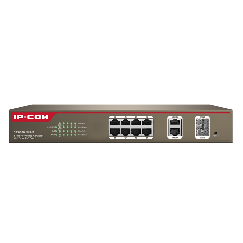 IP-COM PoE Switchs S3300-10-PWR-M