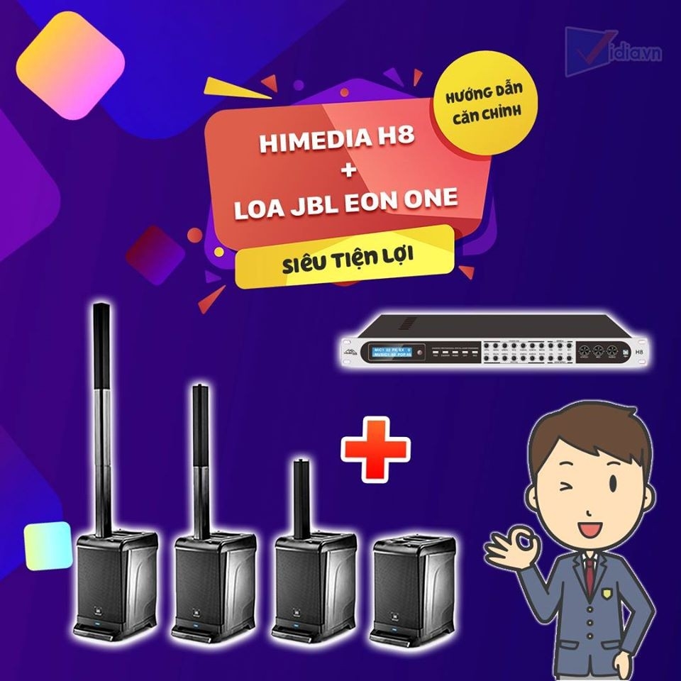 cach-chinh-vang-so-himedia-h8-ket-hop-loa-jbl-eon-one