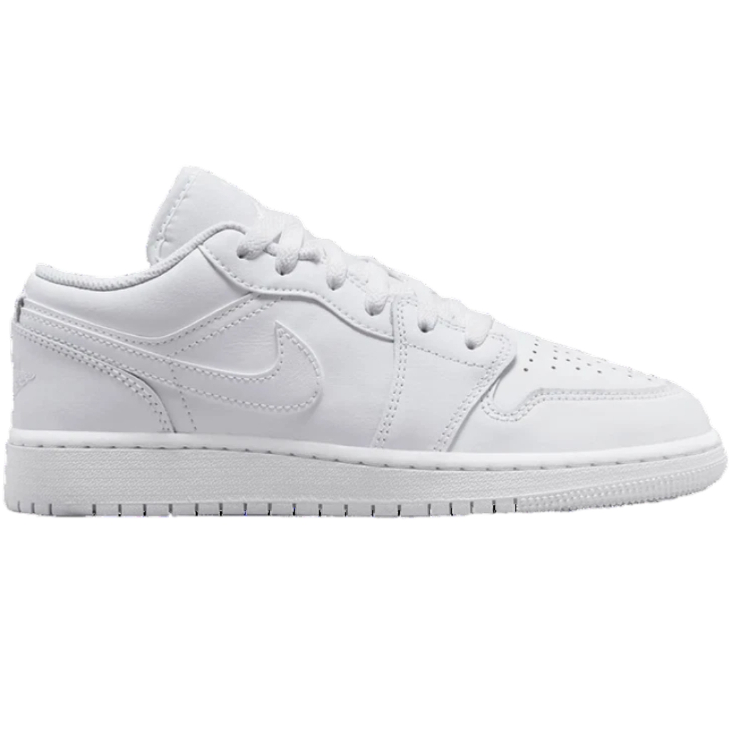 Nike Air Jordan 1 Low Gs Triple White | 553560-136