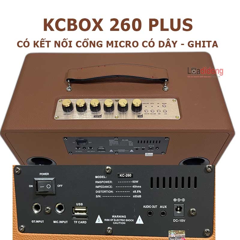 Loa KCBOX KC260 Plus chính hãng - Loa Karaoke xách tay HOT NHẤT 2022