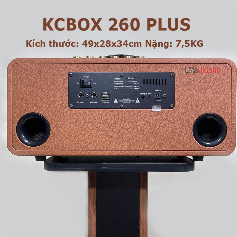 Loa KCBOX KC260 Plus chính hãng - Loa Karaoke xách tay HOT NHẤT 2022