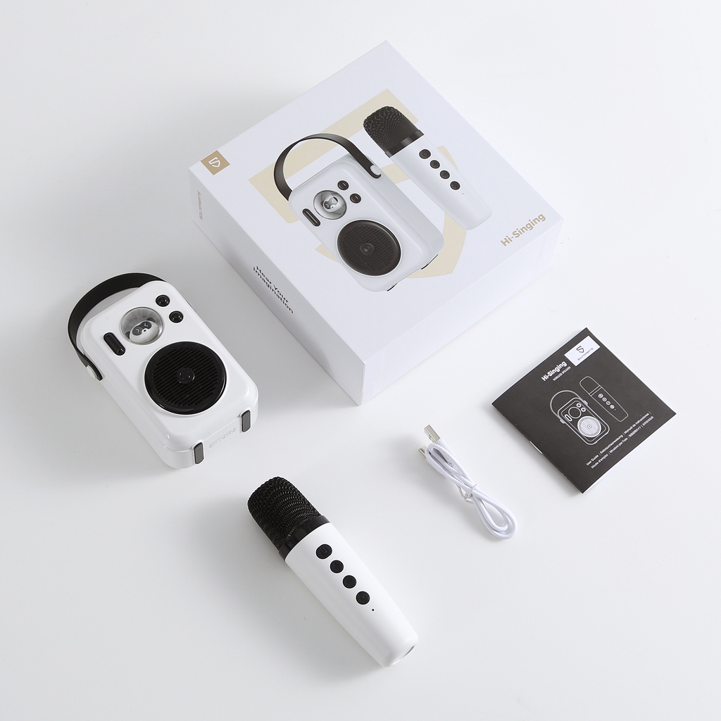 Loa Karaoke Bluetooth Mini SoundPEATS Hi Singing - Kèm 1 Micro | Connect AUX TF, Siêu Cute
