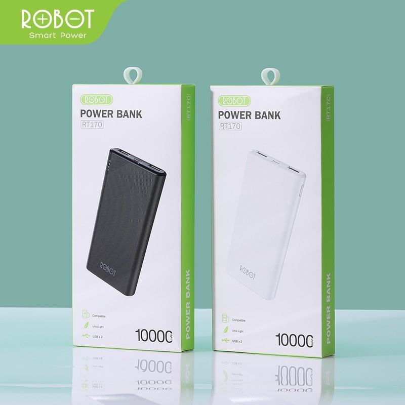 Pin Sạc Dự Phòng 10.000 mAh ROBOT RT170 - 2 Cổng Output & 2 Cổng Input