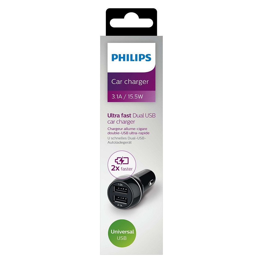 Tẩu Sạc Xe Hơi Philips DLP2357