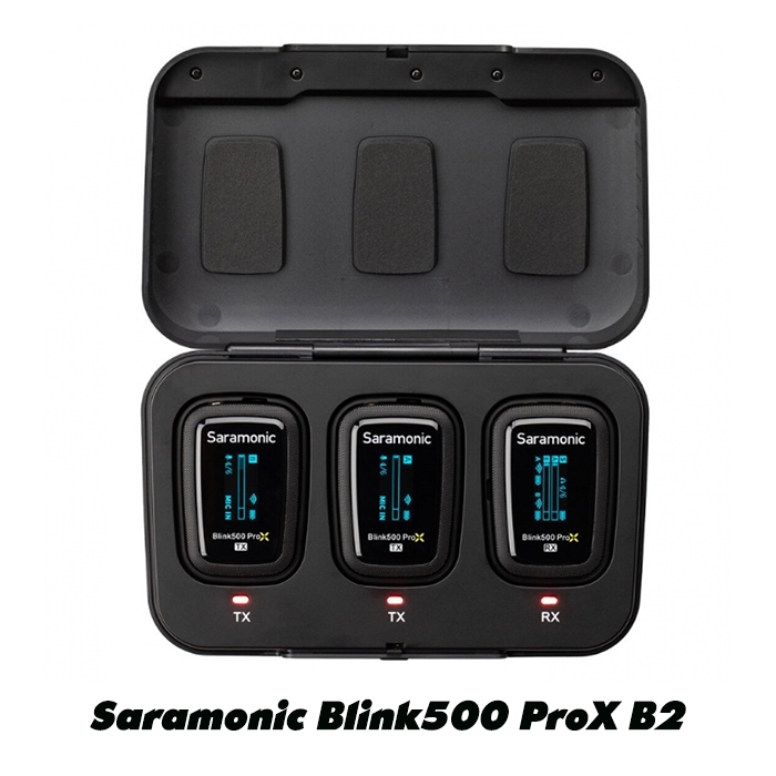 Bộ Micro Thu Âm Không Dây Saramonic Blink500 ProX B1 / B2 - Thiết Bị Không Thể Thiếu Cho Vlogger, Streamer, Podcast